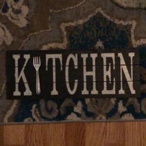 Kitchen sign